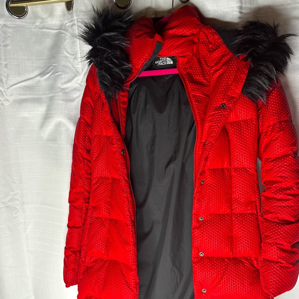 North Face Women's Hey Mama Parkina Parka Red XS